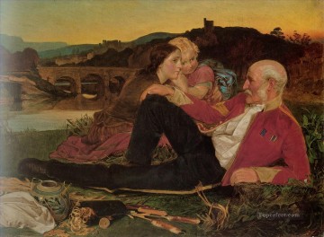 Autumn Victorian painter Anthony Frederick Augustus Sandys Oil Paintings